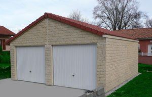 Garage double jaune