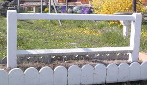 Clôture normande blanche