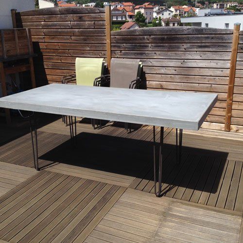 Table en béton