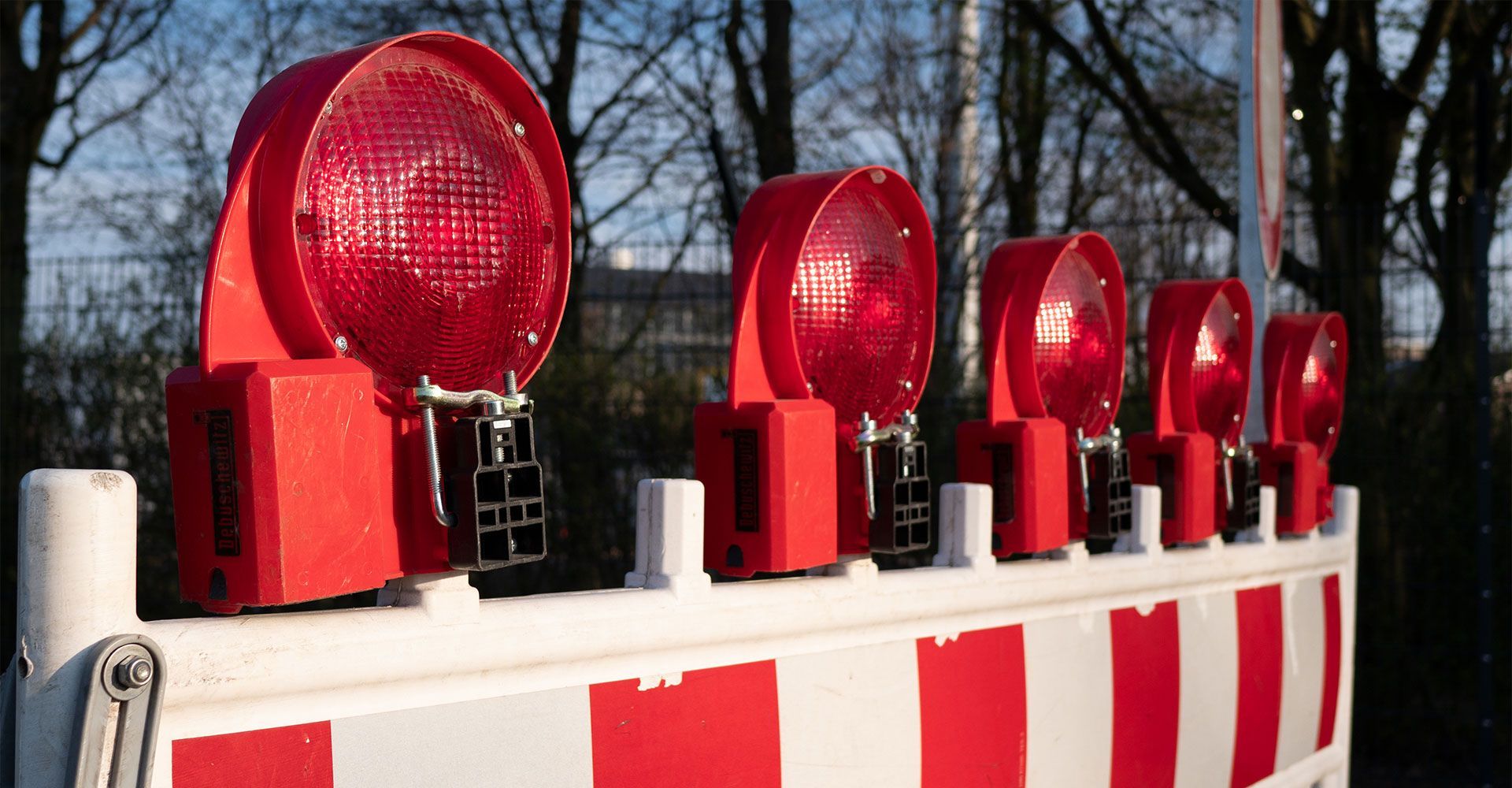 Absperrung einer Baustelle