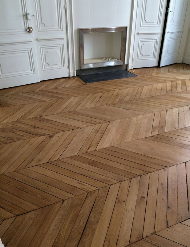 Plancher en pointes de hongries