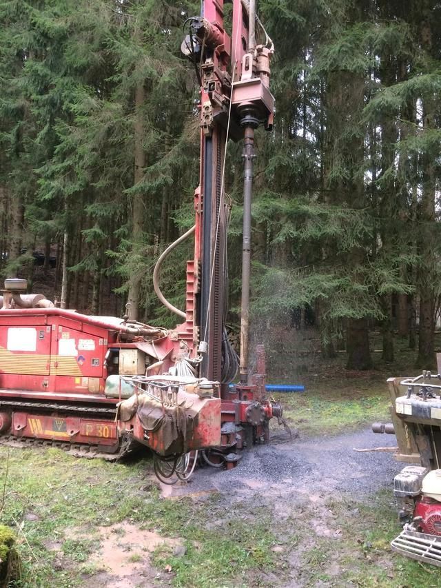 Travaux de géothermie.