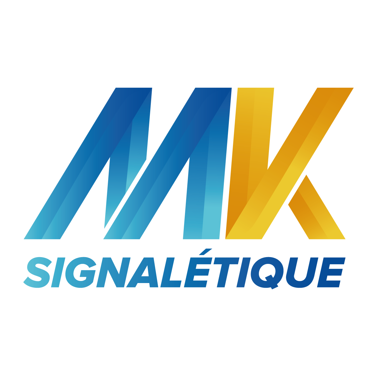 Page d'accueil Logo de l'entreprise MK Signalétique