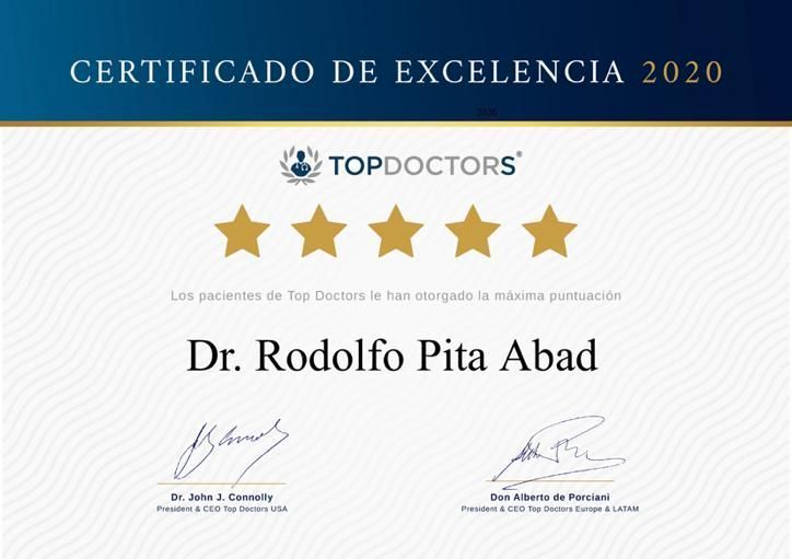 A certificate that says certificado de excelencia 2020 on it