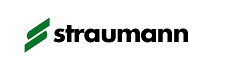 Un logotipo de Straumann con una flecha verde sobre un fondo blanco.