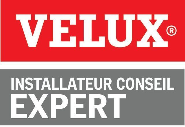 Logo Velux :  INSTALLATEUR CONSEIL EXPERT.