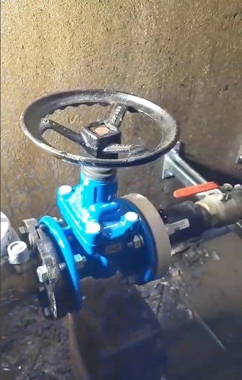 Installation de vanne de coupure