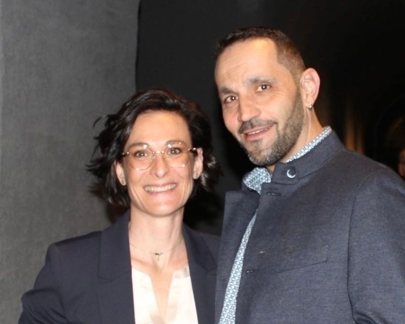 Flavien et Michele, responsables de Krone Motorcycle Sàrl