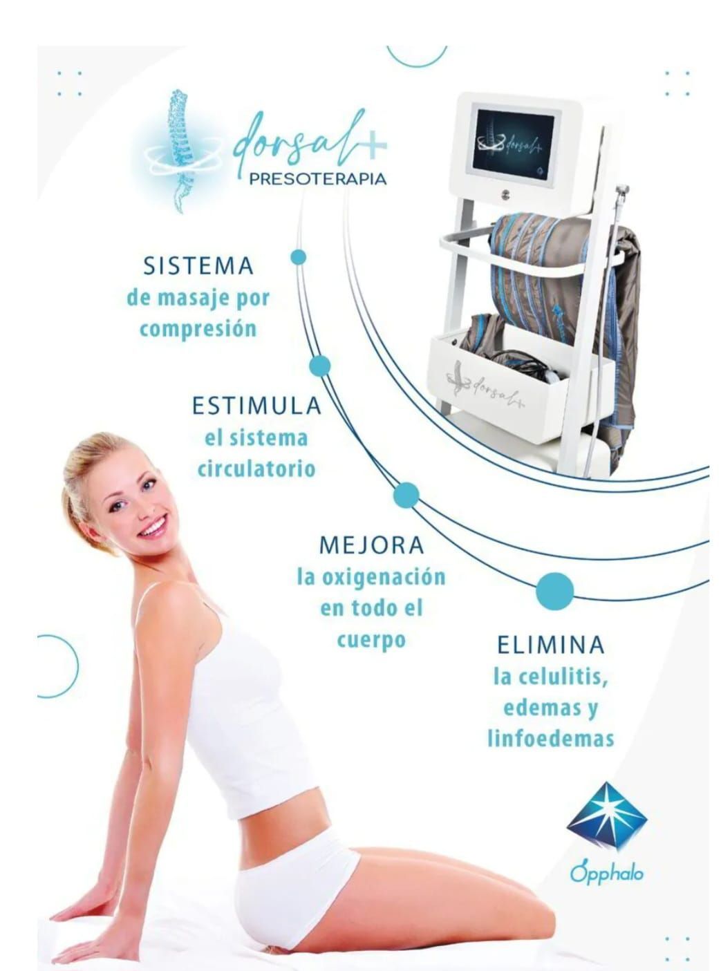 Una persona yace boca abajo sobre una camilla recibiendo un tratamiento estético de estimulación muscular eléctrica mediante electrodos aplicados en los glúteos.