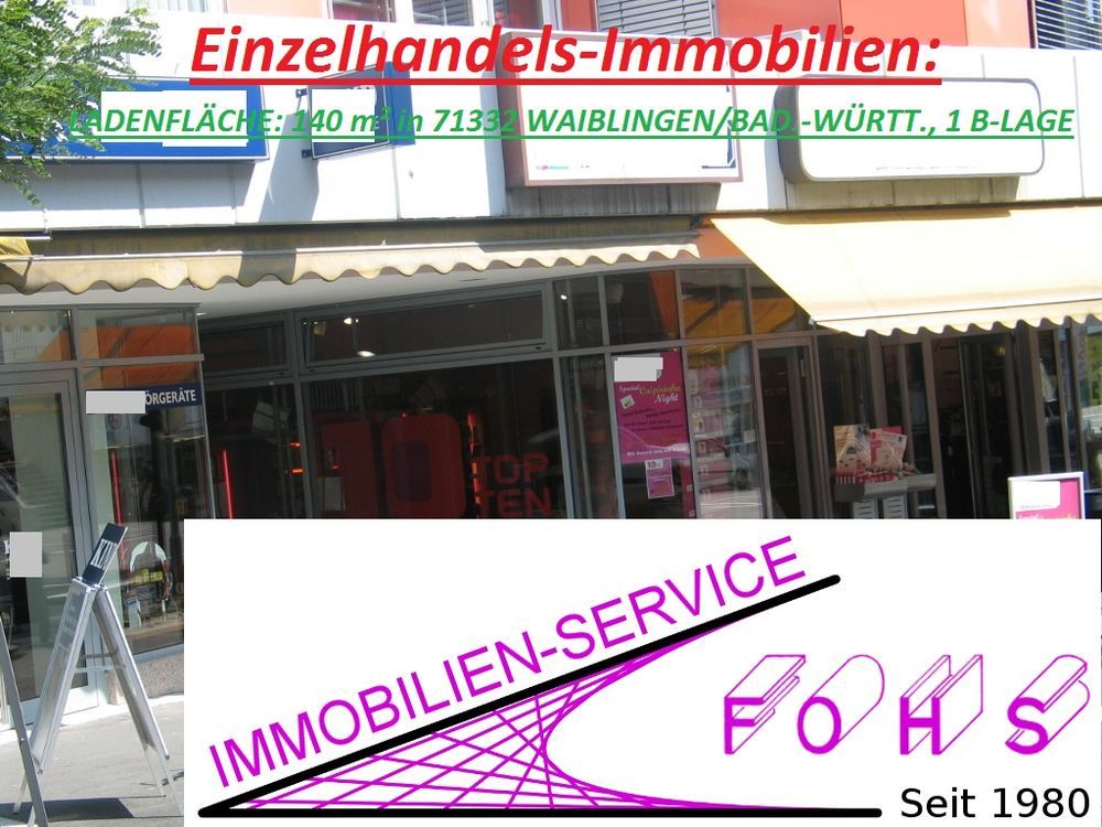 Immobilien-Service Fohs – Einzelhandelsimmobilie
