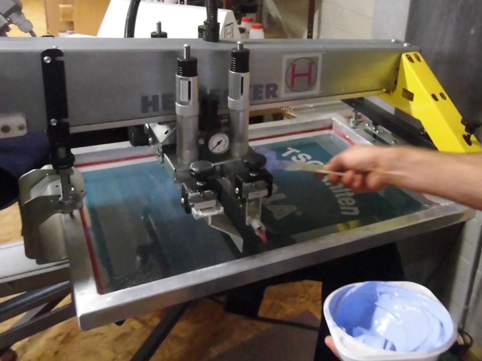 Textildruckarbeit der AKA Textildruck UG
