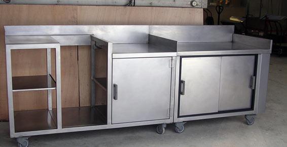 soudures (travaux) - meuble de cuisine, restauration