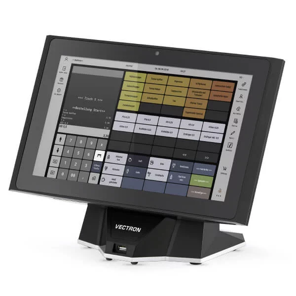 Une caisse enregistreuse VECTRON POS 14.