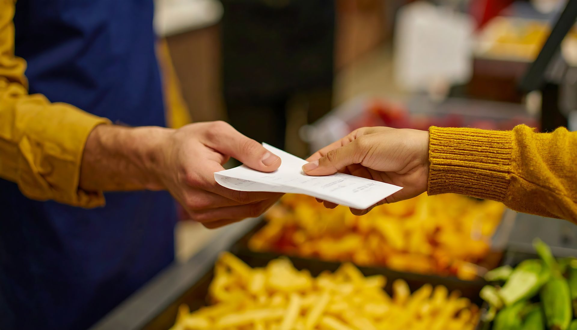 Un échange de ticket.
