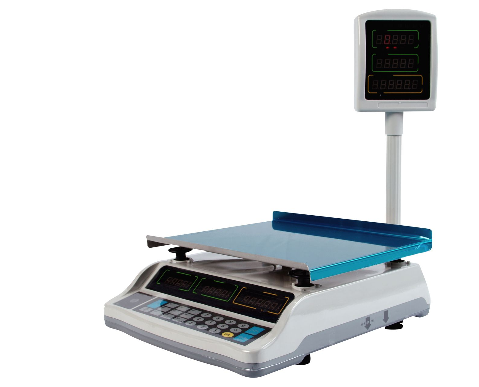 Une balance avec afficheur.