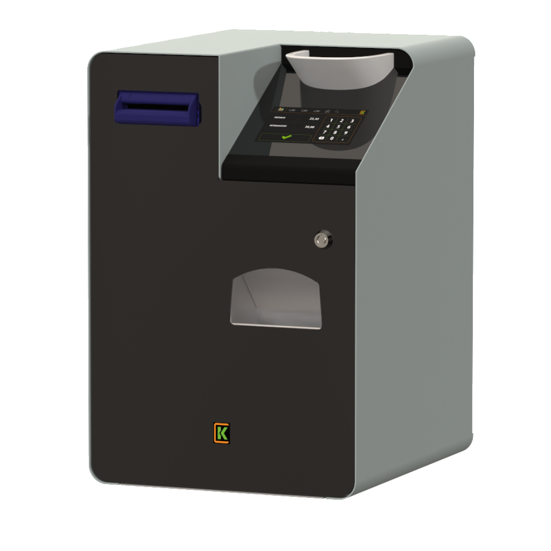 Un monnayeur de couleur noire.