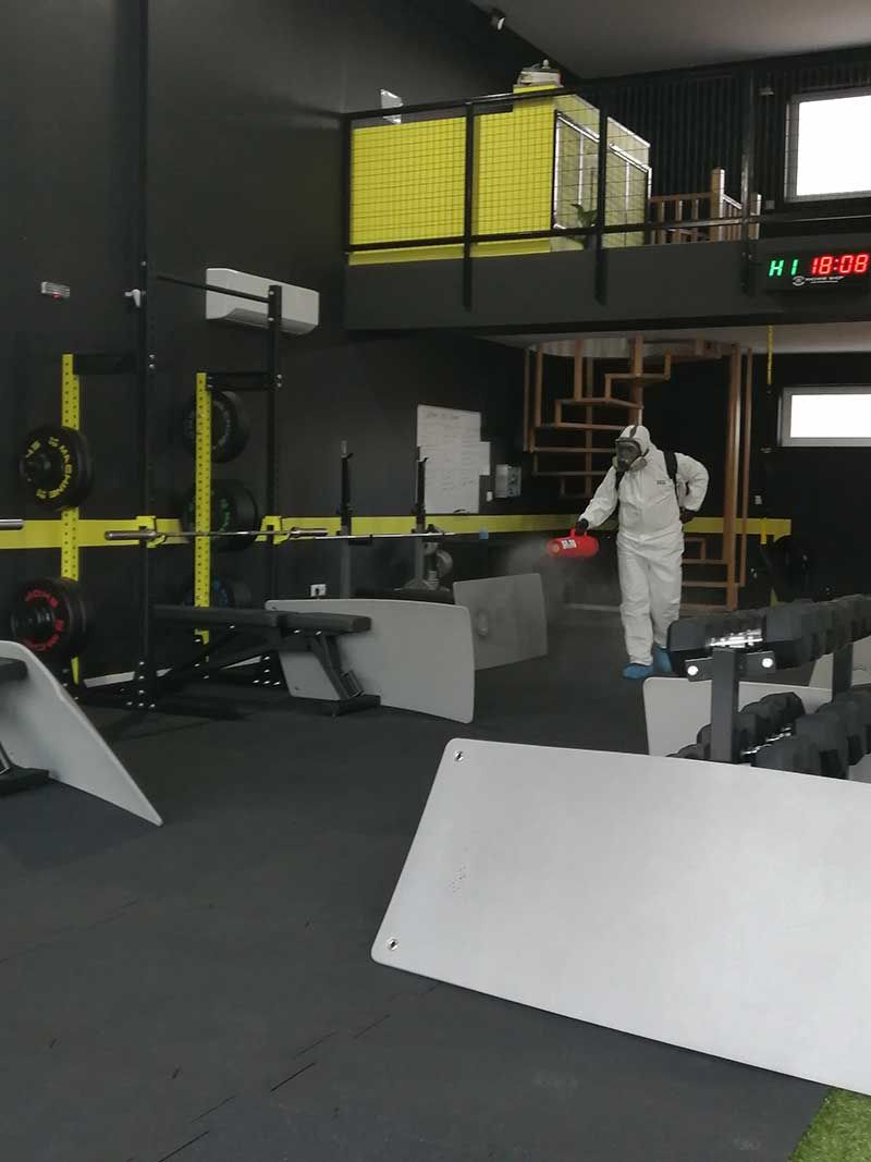 Απολύμανση σε Γυμναστήριο