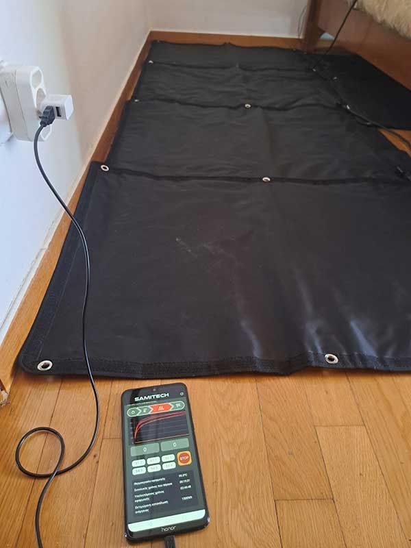 Καταπολέμηση ξυλοφάγων - σαράκι με heat wrap σε πάτωμα στην Αγία Παρασκεύη