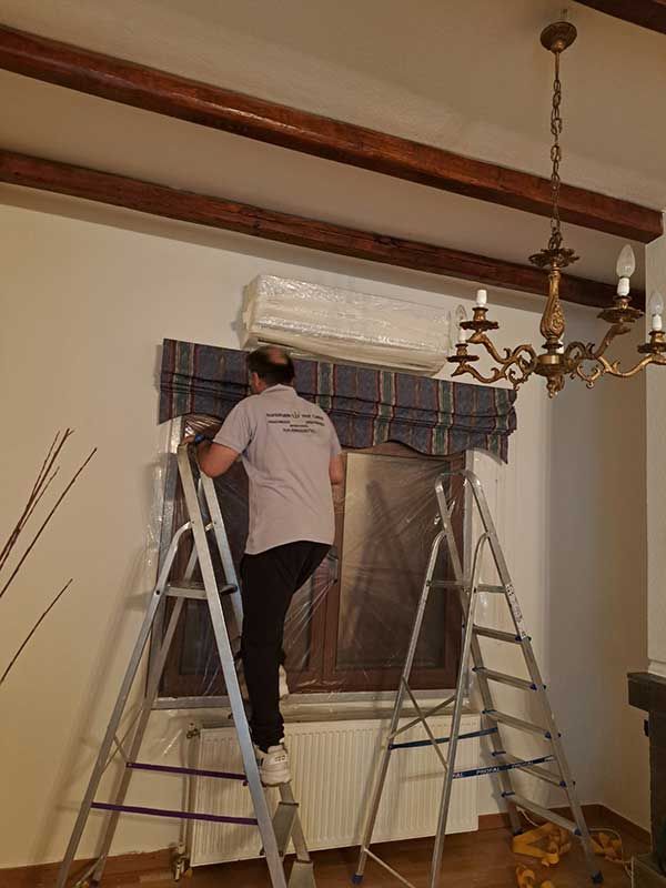 Μόνωση κλιματιστικού για την εφαρμογή υποκανισμού σε οικία στο Κεφαλλονιά