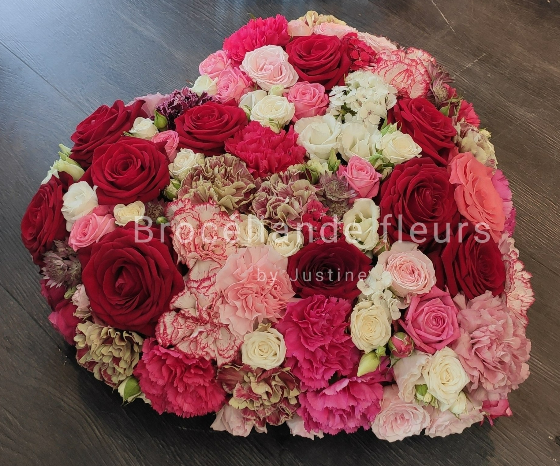 Cœur floral plein