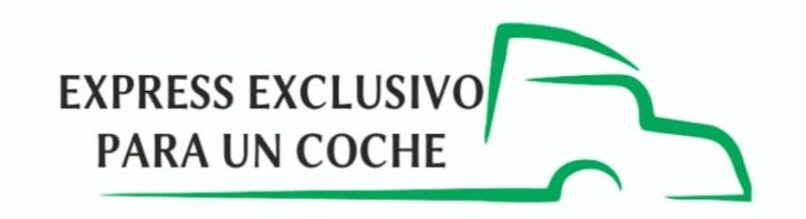 Logotipo de camión verde con la inscripción "EXPRESS EXCLUSIVO PARA UN COCHE".