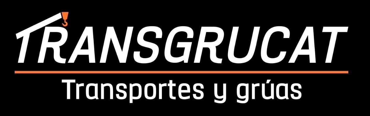 Un logotipo en blanco y negro para transportes y grúas.
