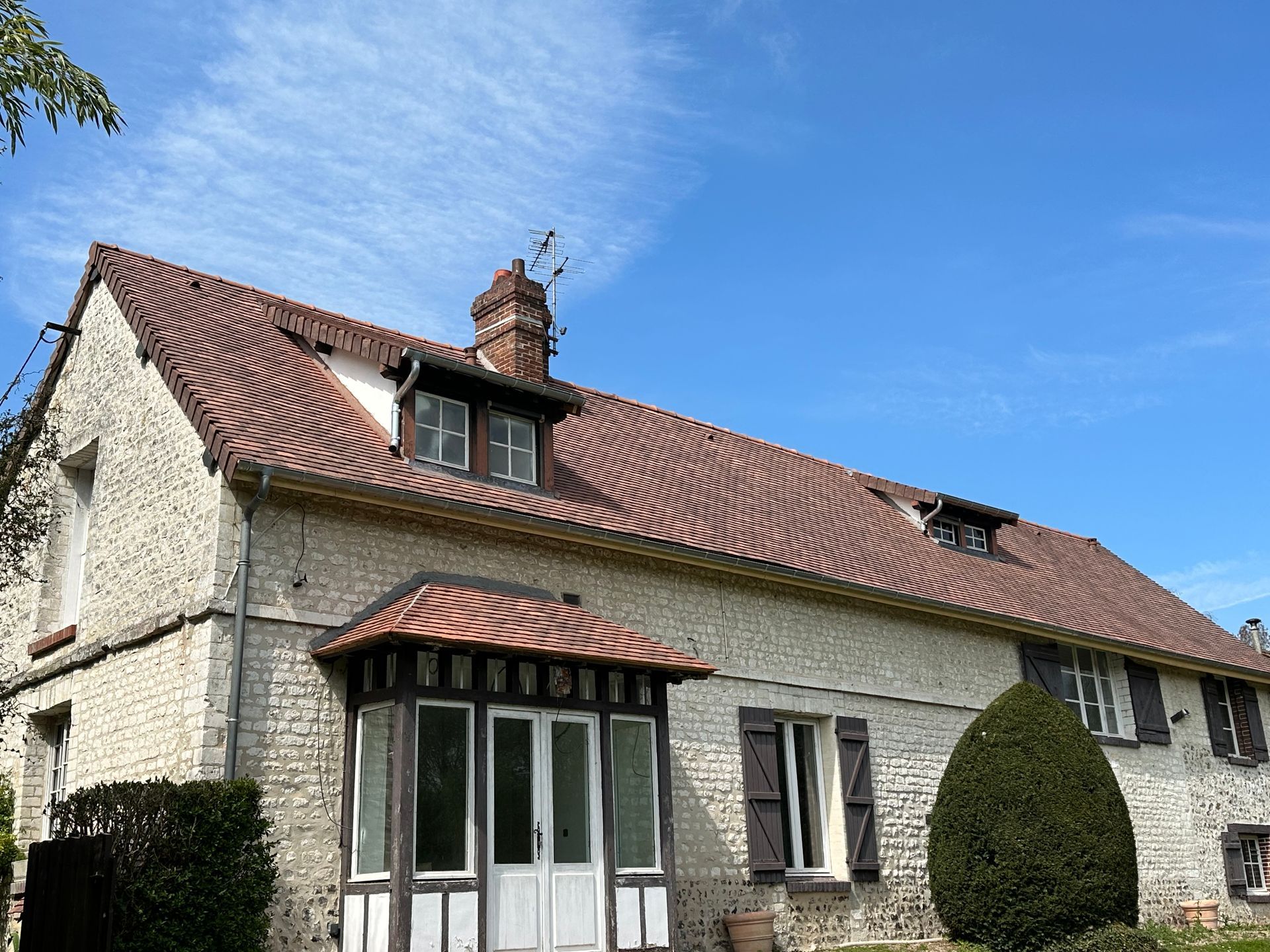 Toiture en tuile neuve