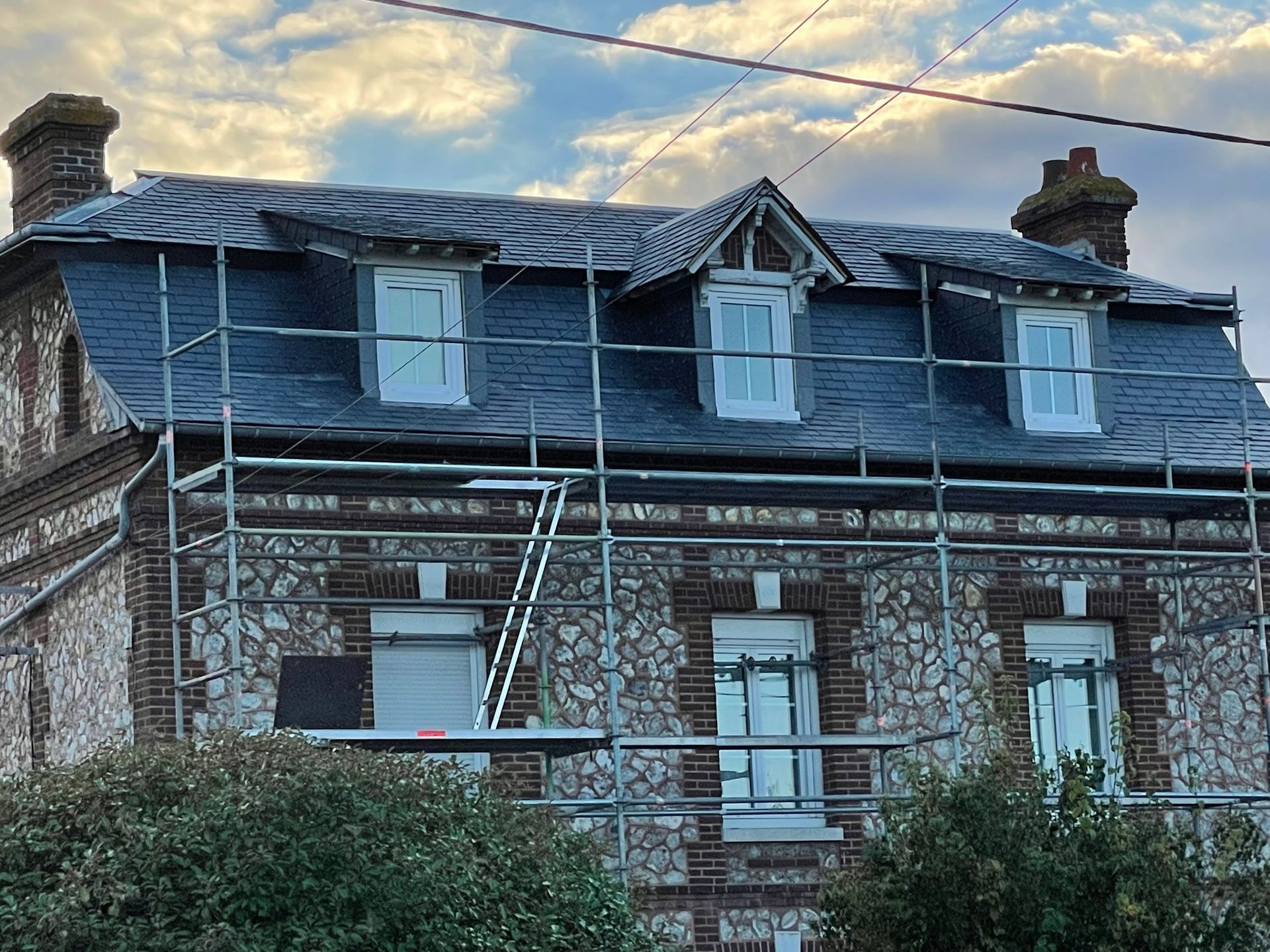 Échaufaudages installés