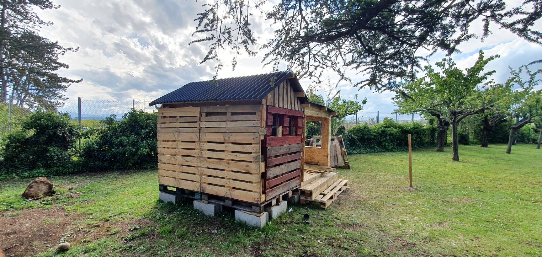 Avancée des travaux de la cabane