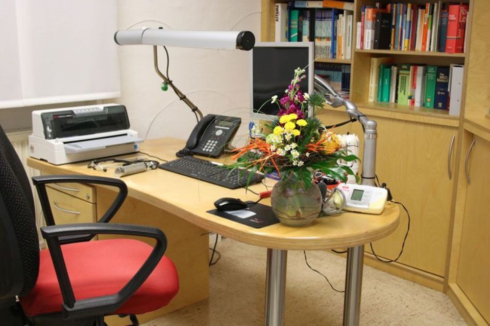 Raum der Gemeinschaftspraxis Dr. med. Hans-Joachim und Dr. med. Sabine Hefner