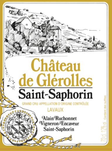 SAINT-SAPHORIN CHÂTEAU DE GLéROLLES APPELATION D'ORIGINE CONTRÔLEE LAVAUX ALAIN RUCHONNET - St-Saphorin