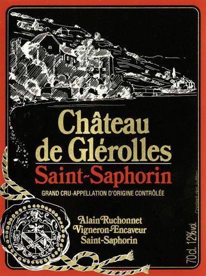 SAINT-SAPHORIN CHÂTEAU DE GLéROLLES APPELATION D'ORIGINE CONTRÔLEE LAVAUX ALAIN RUCHONNET - St-Saphorin