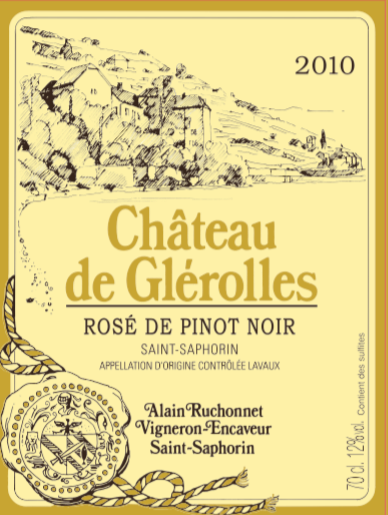 SAINT-SAPHORIN CHÂTEAU DE GLéROLLES APPELATION D'ORIGINE CONTRÔLEE LAVAUX ALAIN RUCHONNET - St-Saphorin