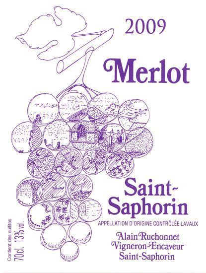 SAINT-SAPHORIN CHÂTEAU DE GLéROLLES APPELATION D'ORIGINE CONTRÔLEE LAVAUX ALAIN RUCHONNET - St-Saphorin