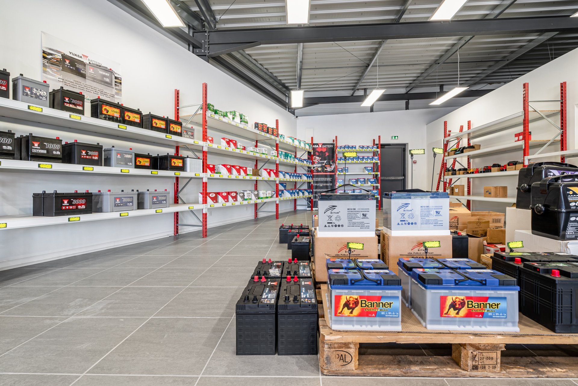 Articles dans magasin de batterie