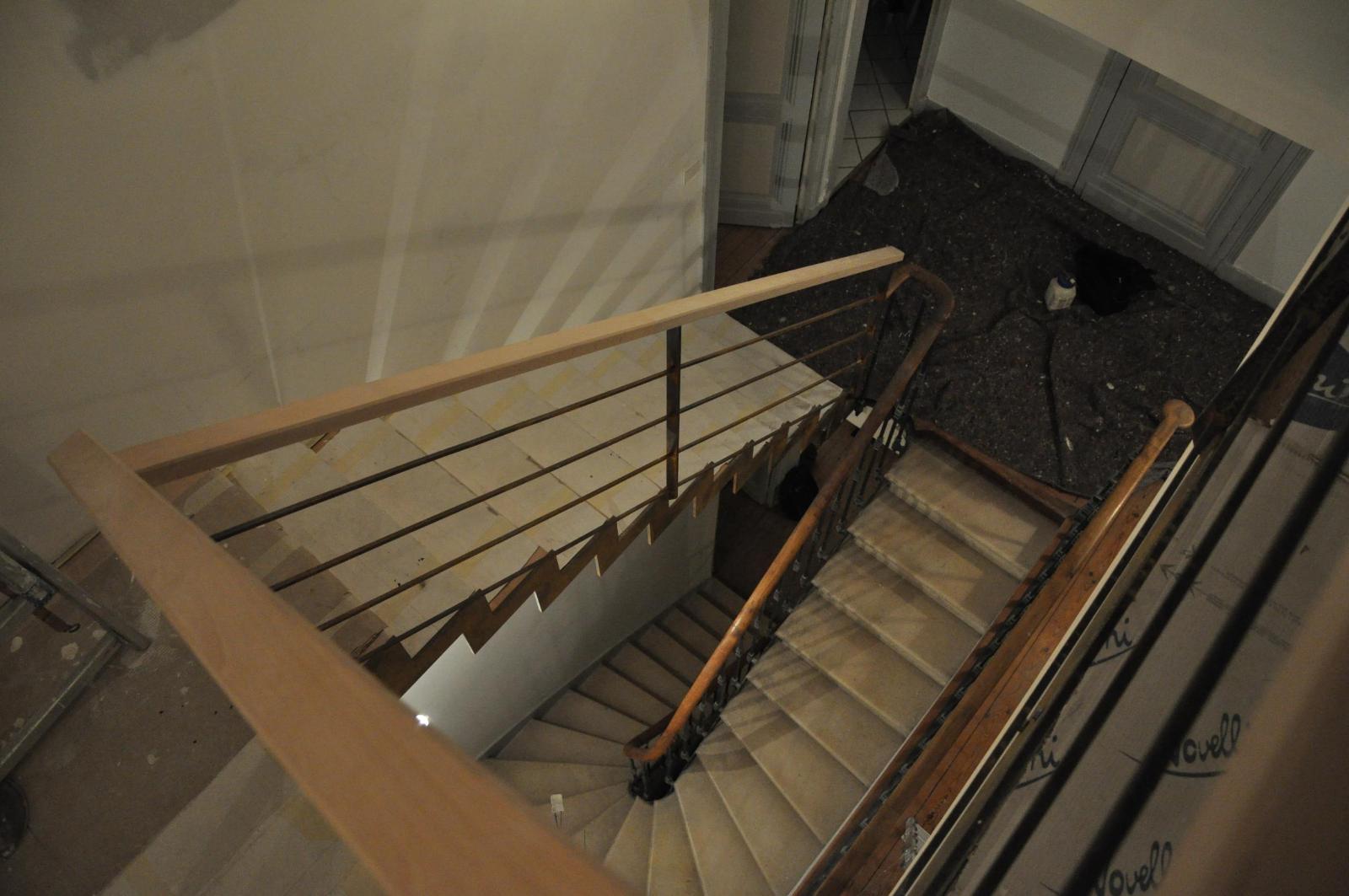 Escalier crémaillère Acier/Bois