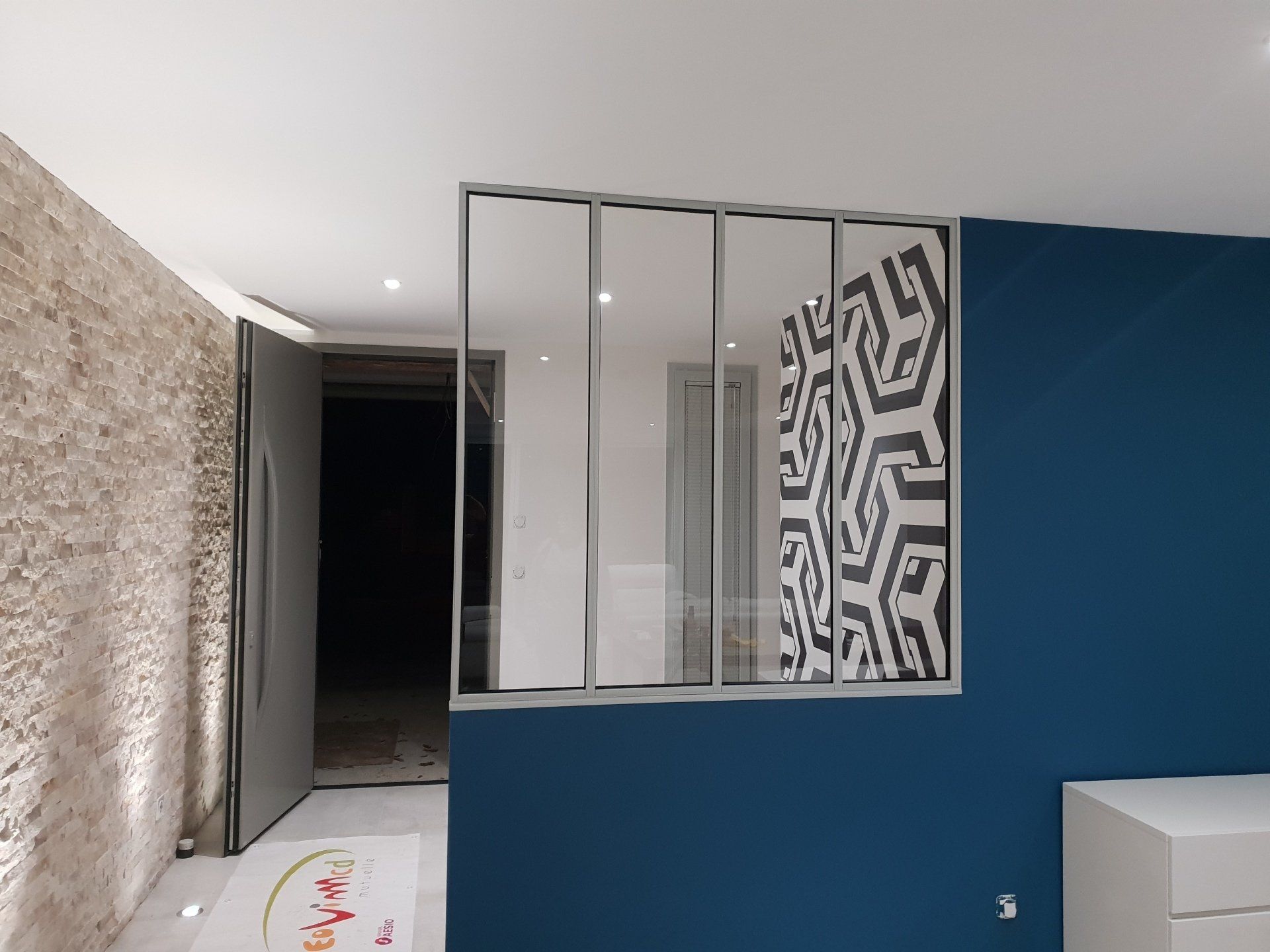 Cloison atelier d’entrée