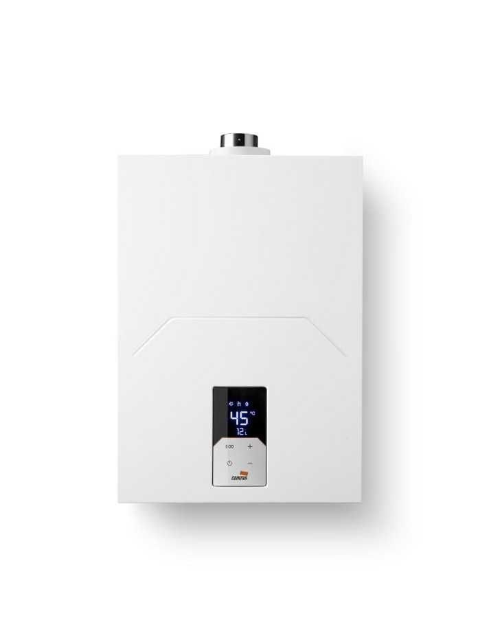 Una caja blanca con una pantalla digital que dice 45 grados