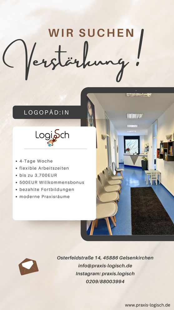 Stellenanzeige Logopäd*in | Sprachtherapet*in | Praxis LogiSch Stellenanzeige Logopäd*in | Sprachtherapet*in | Praxis LogiSch