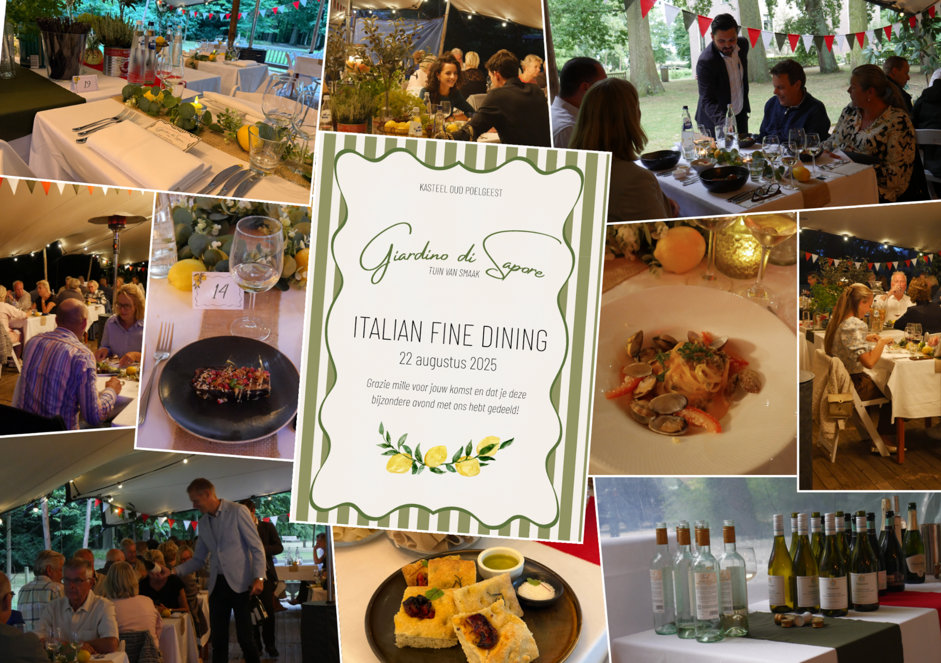 Italian fine Dining Collage 2025 