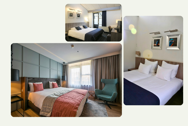 Hotelkamers van Kasteel Oud Poelgeest 