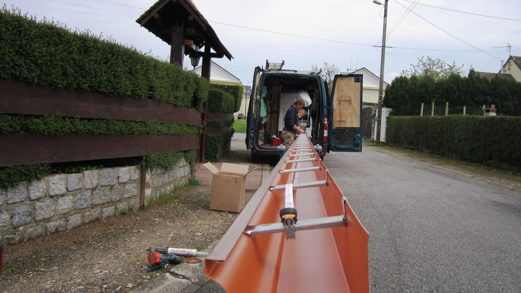 Un élément de zinguerie conçu sur mesure
