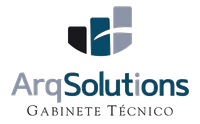 Un logotipo para una empresa llamada arqsolutions gabinete tecnico