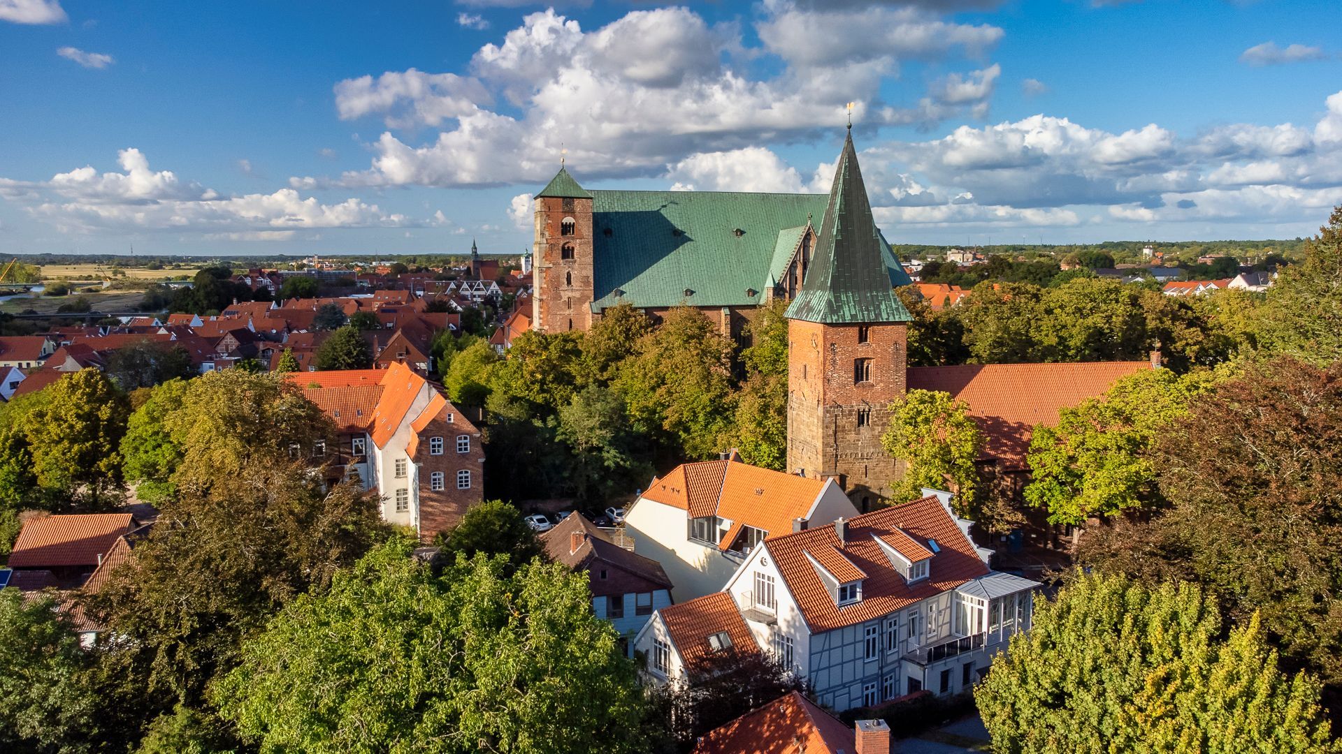 Verden (Aller) old town – location of Altstadt Apartments Verden holiday apartments