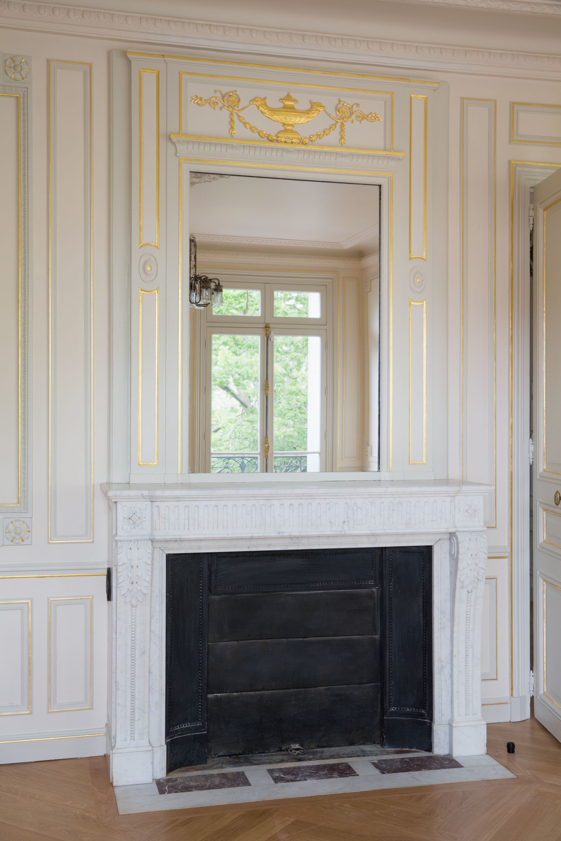 Chantier Painlevé - salon avec cheminée