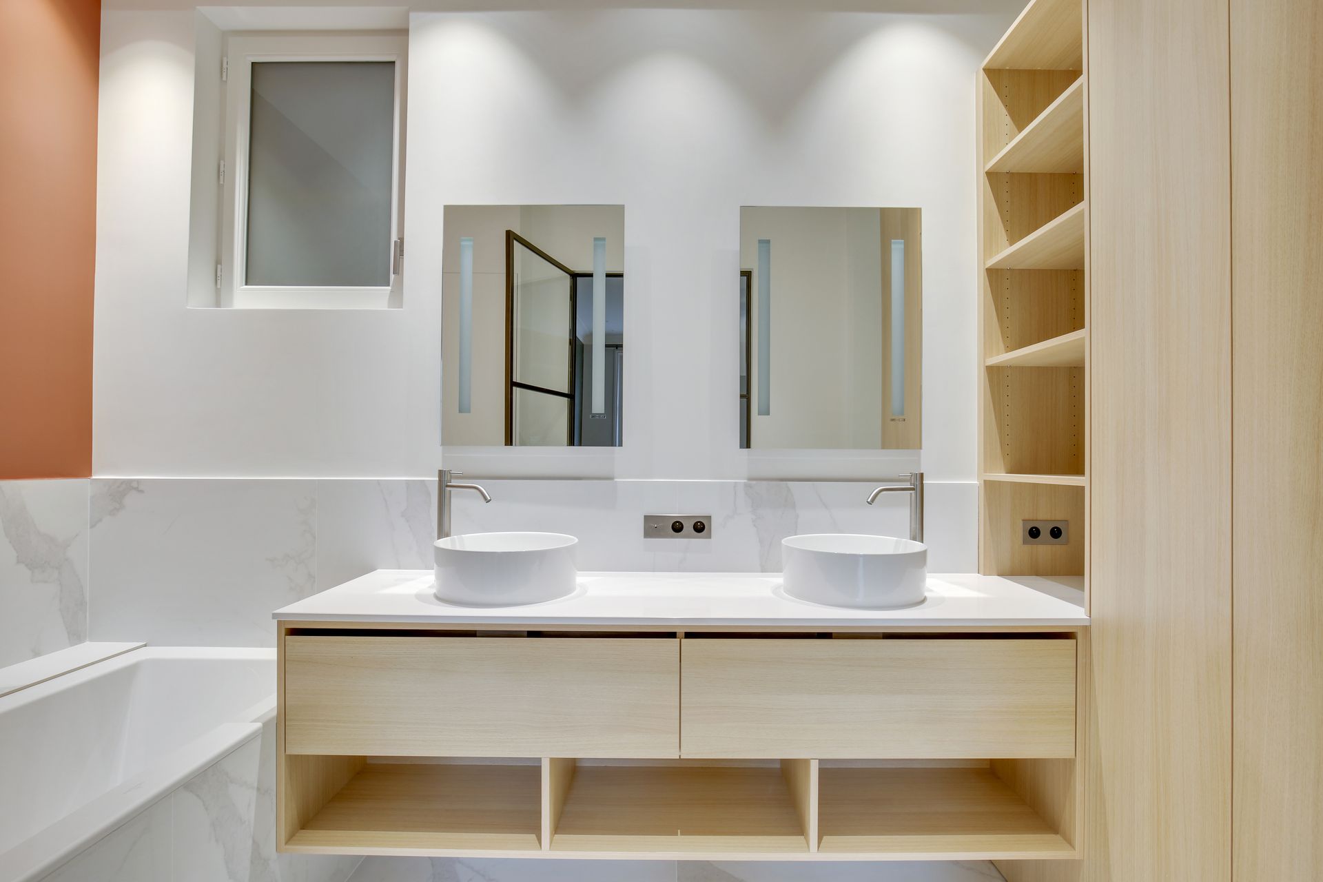 Chantier Wagram Monceau - salle de bains rénovée