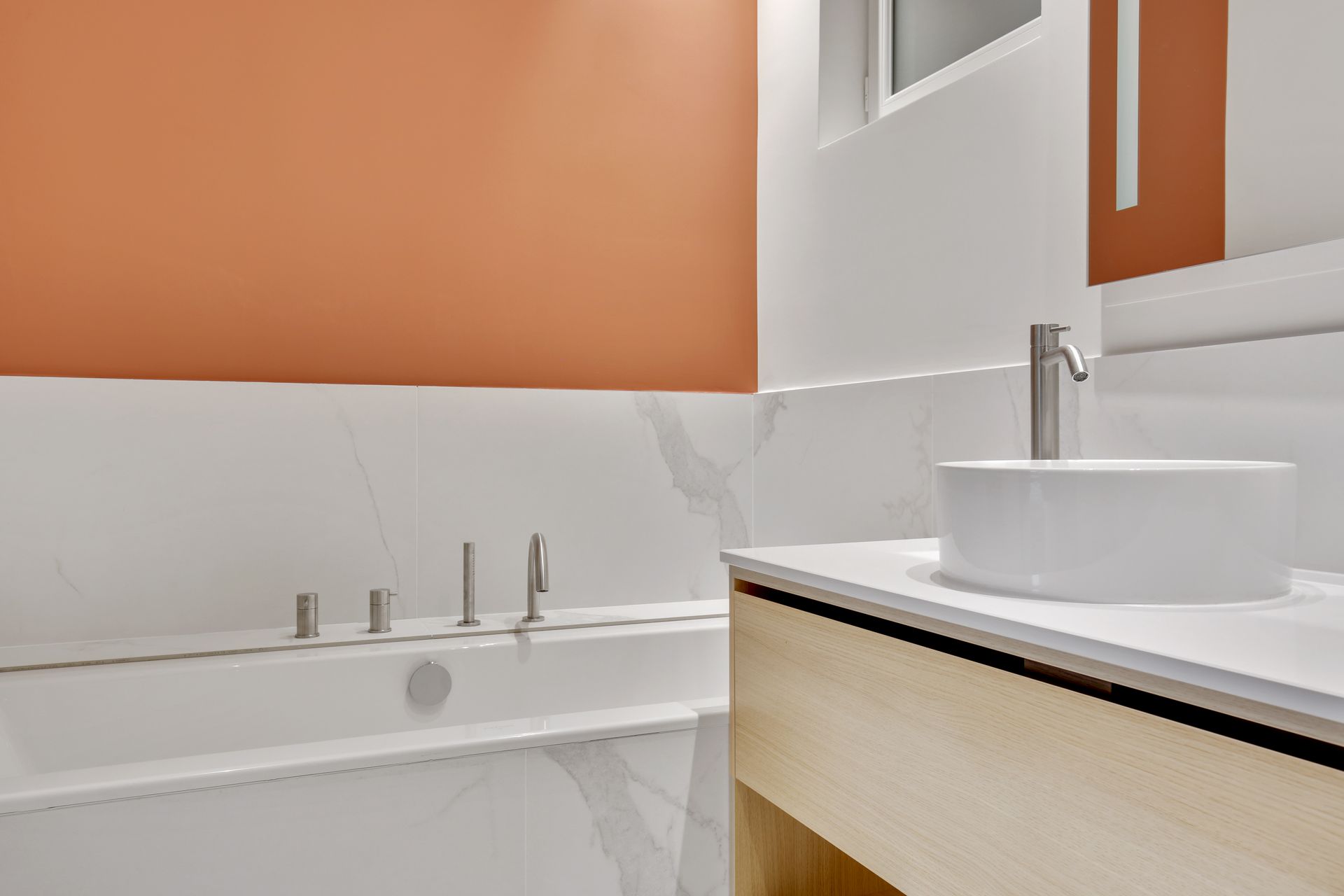 Chantier Wagram Monceau - salle de bains avec baignoire