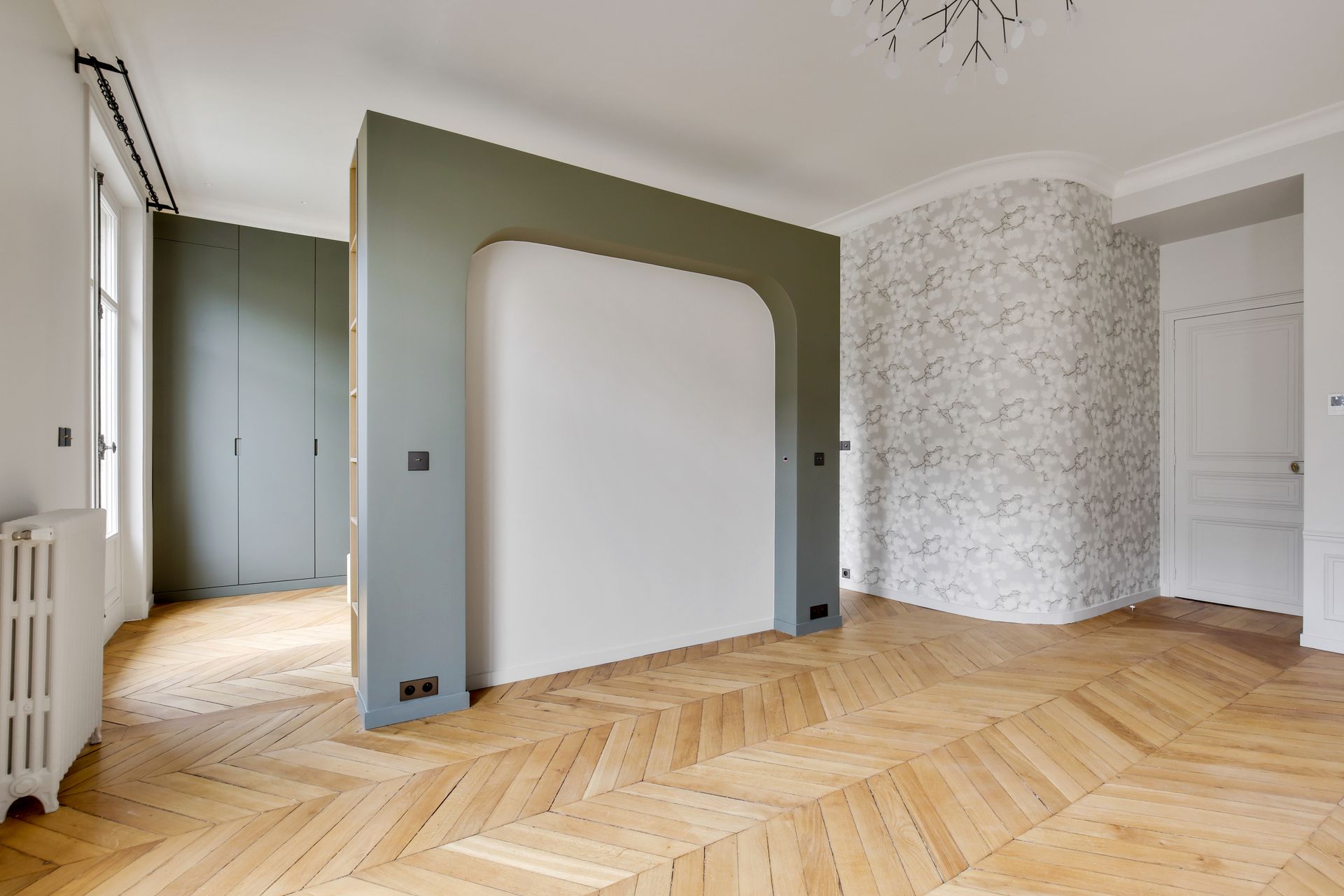 Chantier Wagram Monceau - cloison de séparation