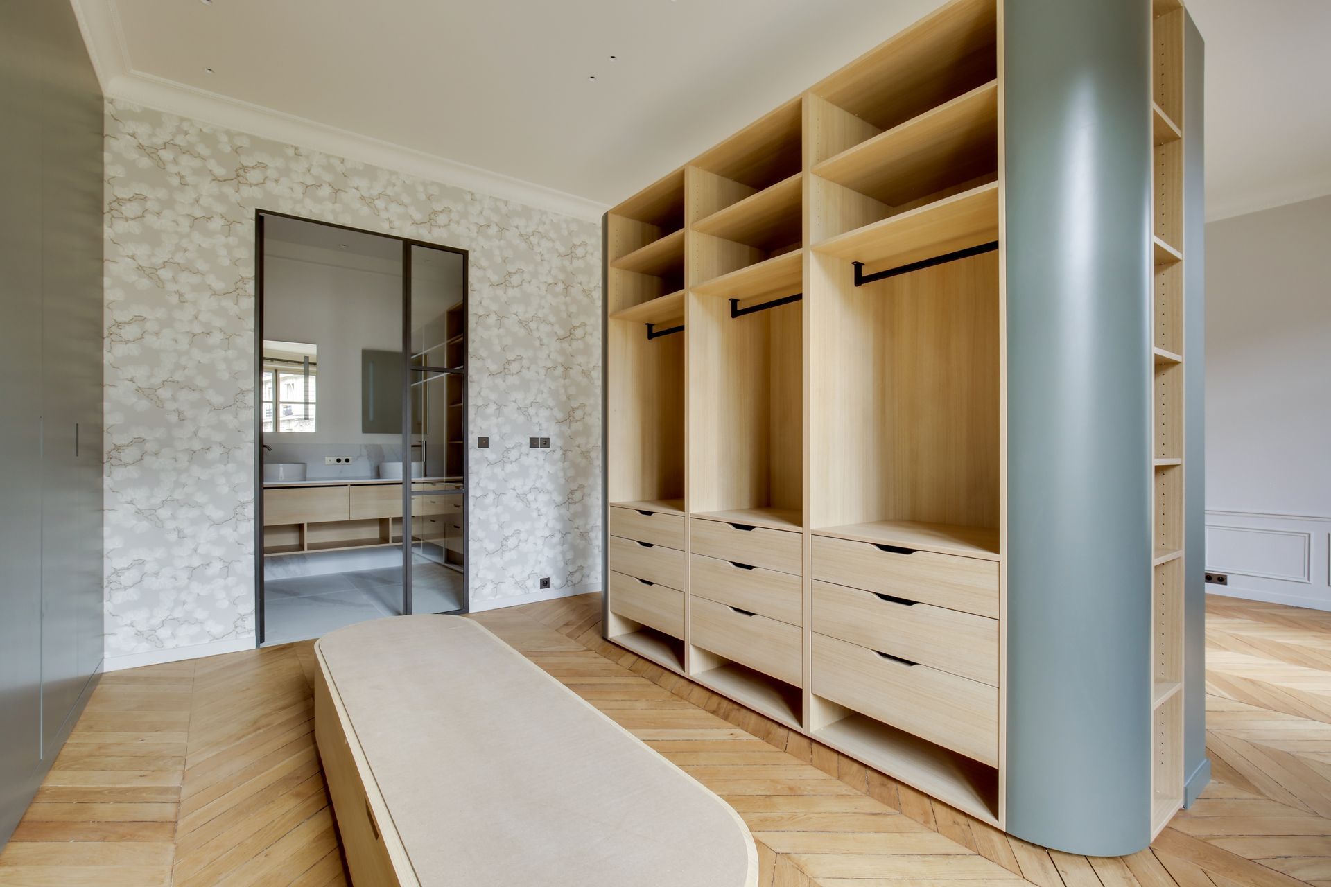 Chantier Wagram Monceau - dressing moderne