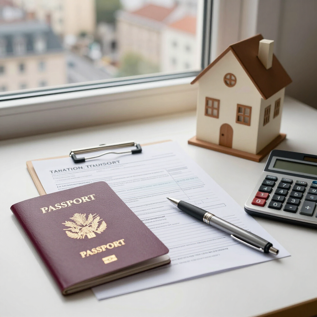 Pasaporte, maqueta de una casa
